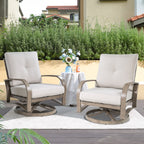 Aluminum Swivel Club Chair with Sunbrella® Cushions