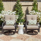 Aluminum Swivel Club Chair with Sunbrella® Cushions