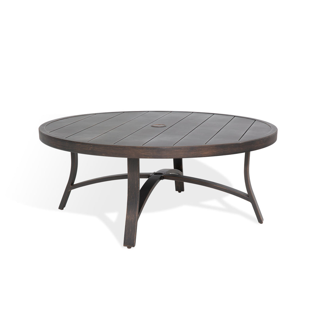 4-Person Patio Swivel Chair Sets With Round Coffee Table