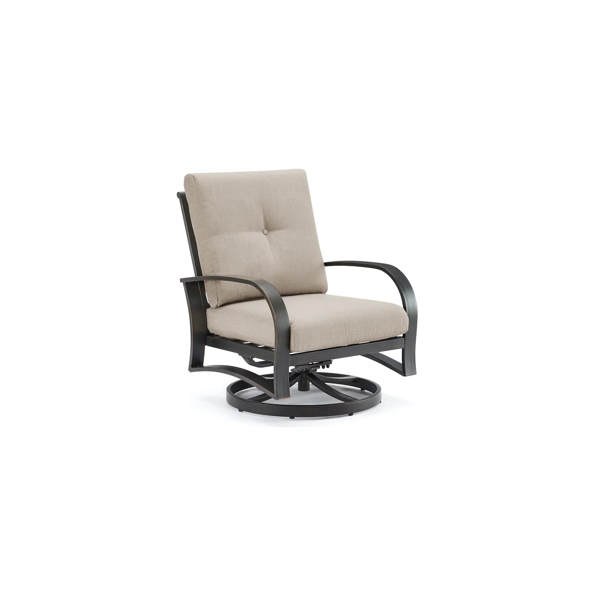 Aluminum Swivel Club Chair with Sunbrella® Cushions
