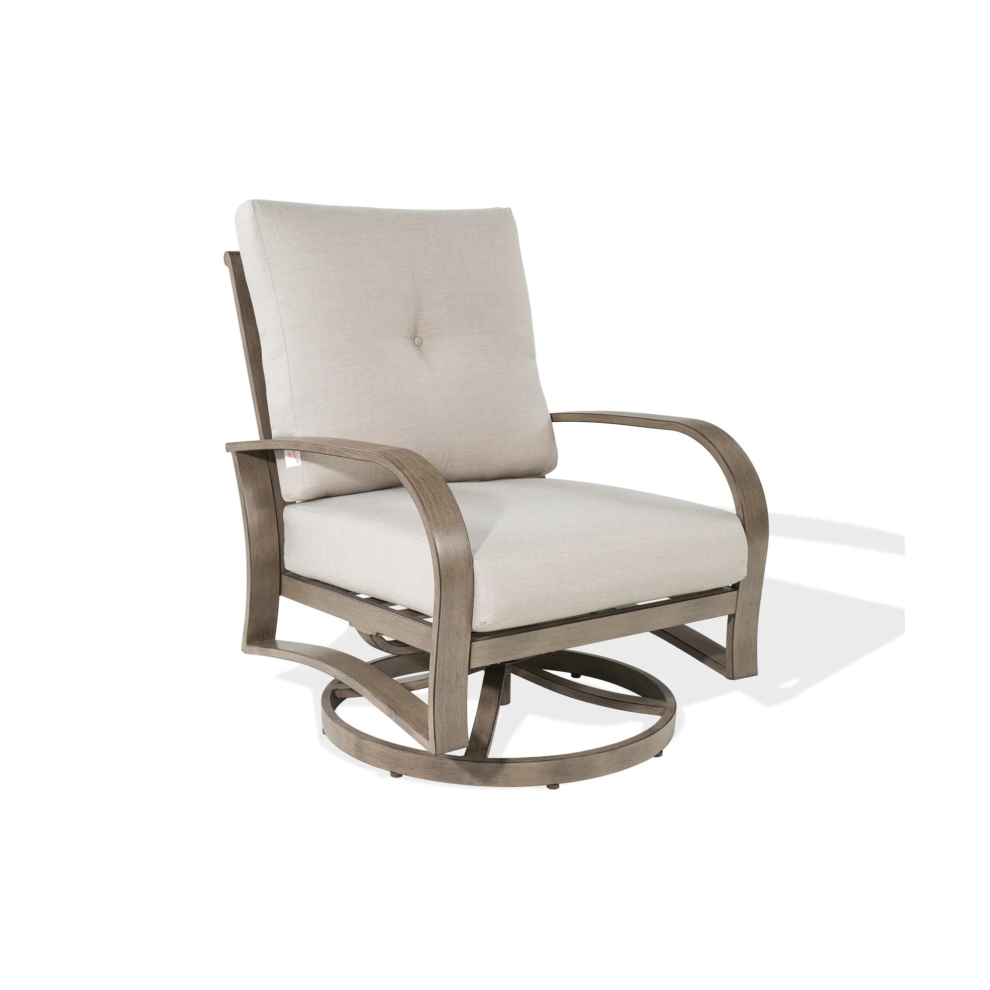 Aluminum Swivel Club Chair with Sunbrella® Cushions