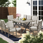 2-Piece Patio Aluminum Dining Chairs With Sunbrella® Cushions