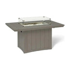 Poly Wood Rectangular Fire Table USA Made