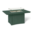 Poly Wood Rectangular Fire Table USA Made