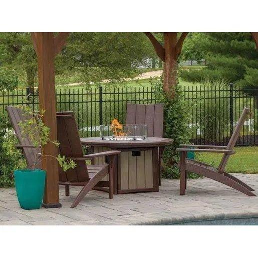 Round Fire Pit Table USA Made Elementz Blaze