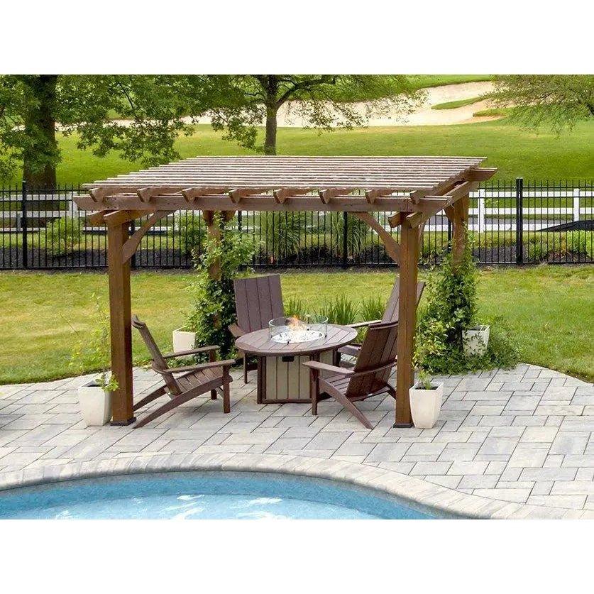 Round Fire Pit Table USA Made Elementz Blaze