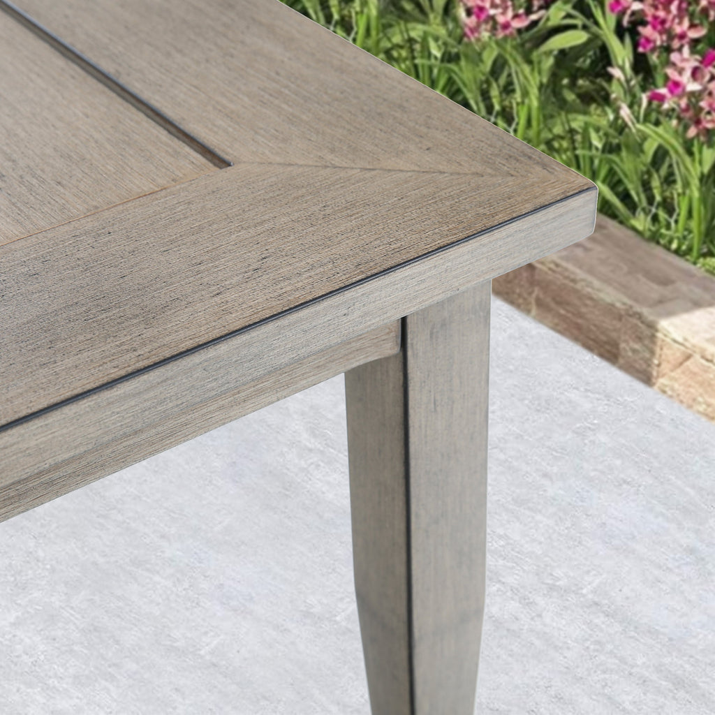 Patio 3-Piece Aluminum Swivel Conversation Set With Side Table