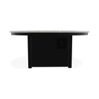 54" Round Polymer Chat Height Outdoor Fire Table