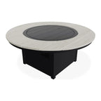 54" Round Polymer Chat Height Outdoor Fire Table