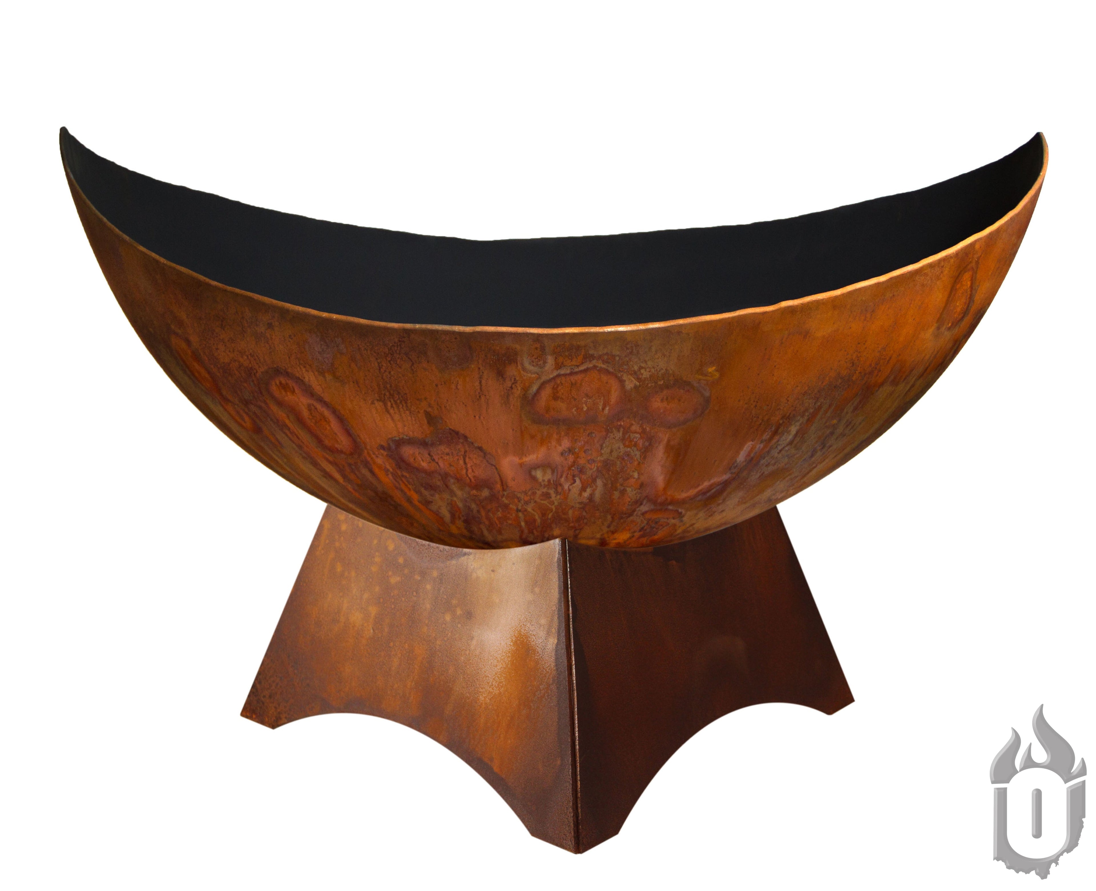 "Lunar" Fire Pit with Standard Base (Made In USA)