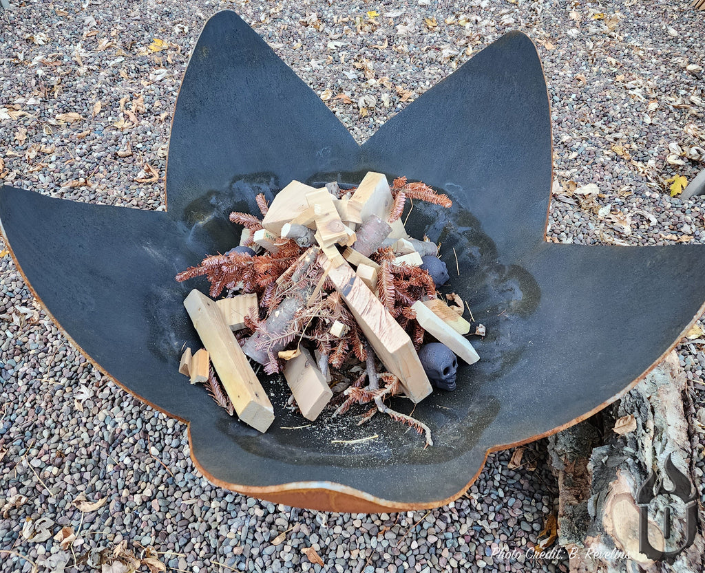 "Fire Flower" Fire Pit with Standard Base (Made In USA)
