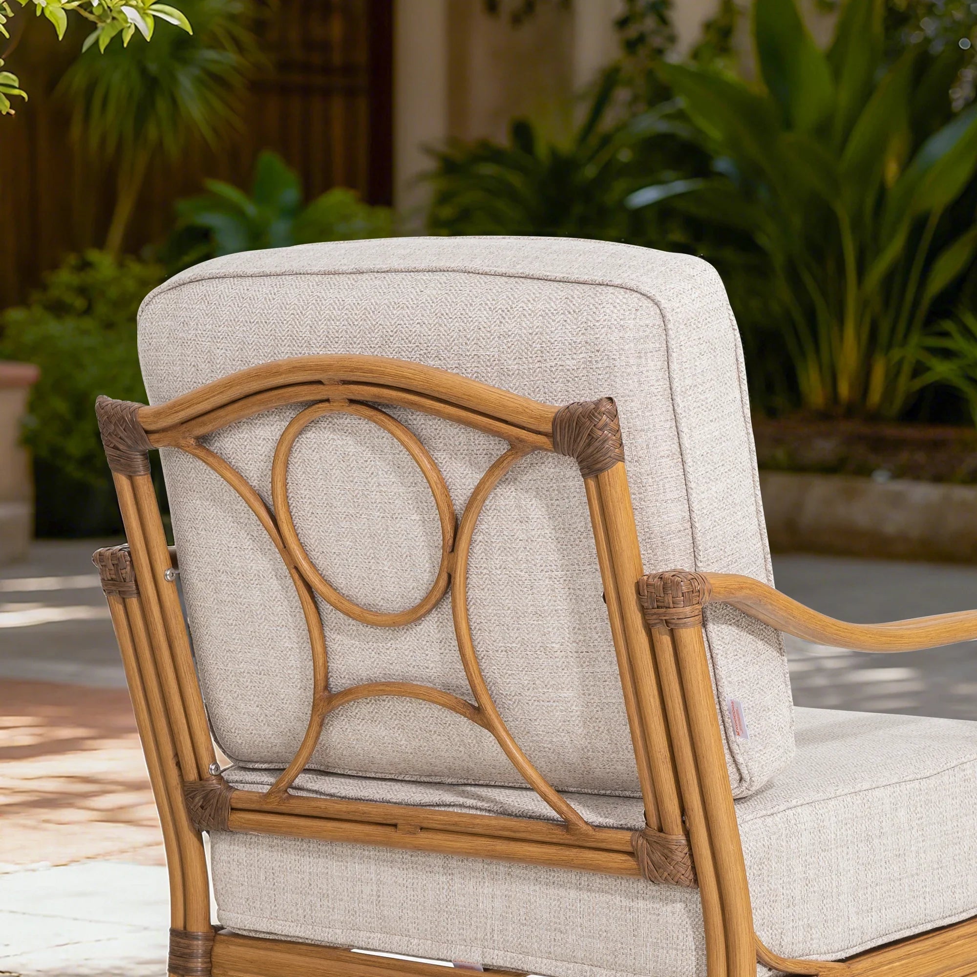 2-Piece Swivel Lounge Chair and End Table