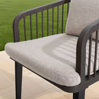 Asheville Patio Rectangular Dining Table and 6 Dining Chair