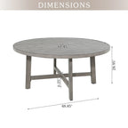 Aluminum Patio Round Dining Table