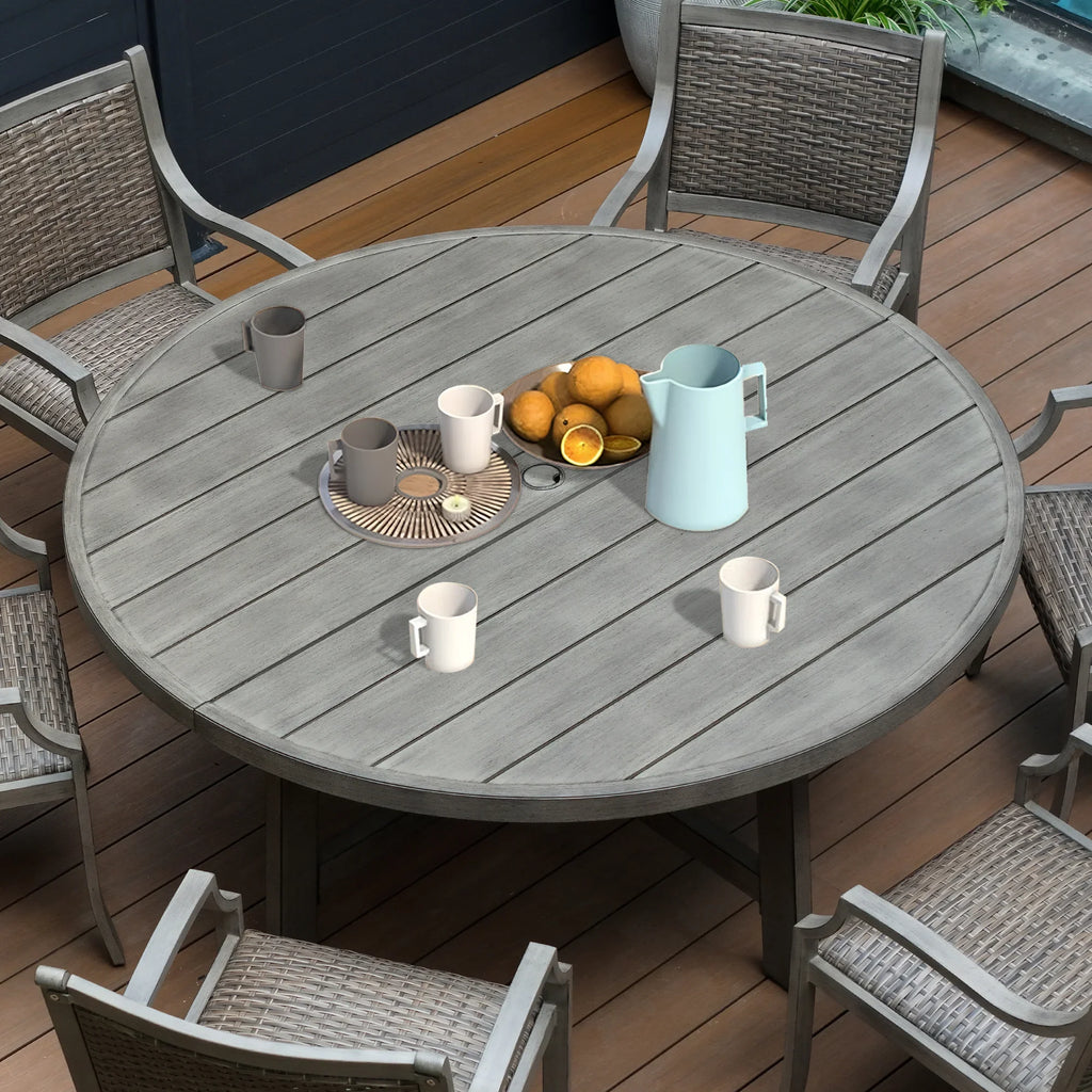 Aluminum Patio Round Dining Table