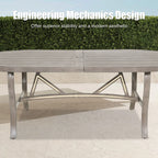 7-Piece Aluminum Outdoor Oval Dining Set with Sunbrella® Cushions