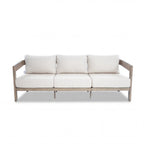 6 Pieces Teak Finish Aluminum Patio Swivel Furniture Set With Ottoman