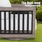 4-Person Patio Swivel Chair Set With Round Coffee Table