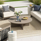 4-Person Outdoor Lounge Chair Set With Round Coffee Table