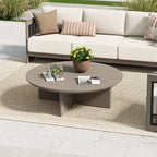 4-Person Patio Swivel Chair Set With Round Coffee Table