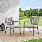 PEAKHOME Azur Patio Dining Armchair with Sunbrella® Cushions