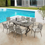 Rectangular Outdoor Dining Set with Sunbrella® Cushions