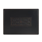 Rectangular Basketweave Aluminum Convertible Gas Fire Pit Table