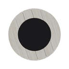 42" Round Rustic Polymer Top Chat Height Outdoor Fire Table