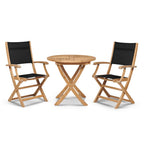 Stella Durable Teak Patio Round Bistro Set 3PC