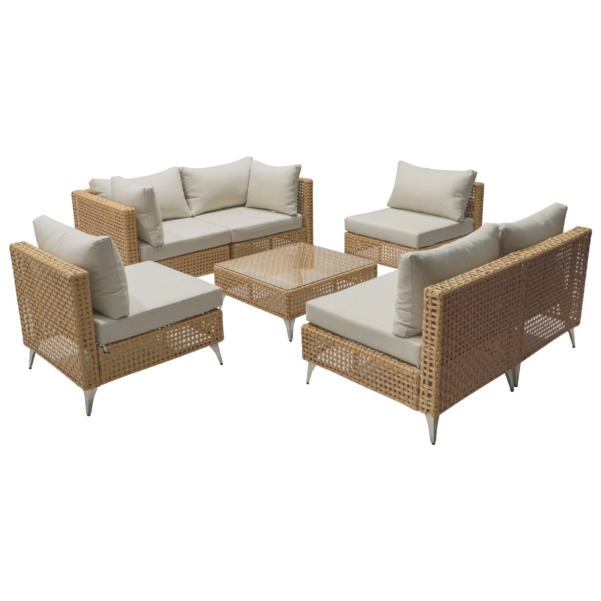 7-Piece Wicker Patio Furniture Set
