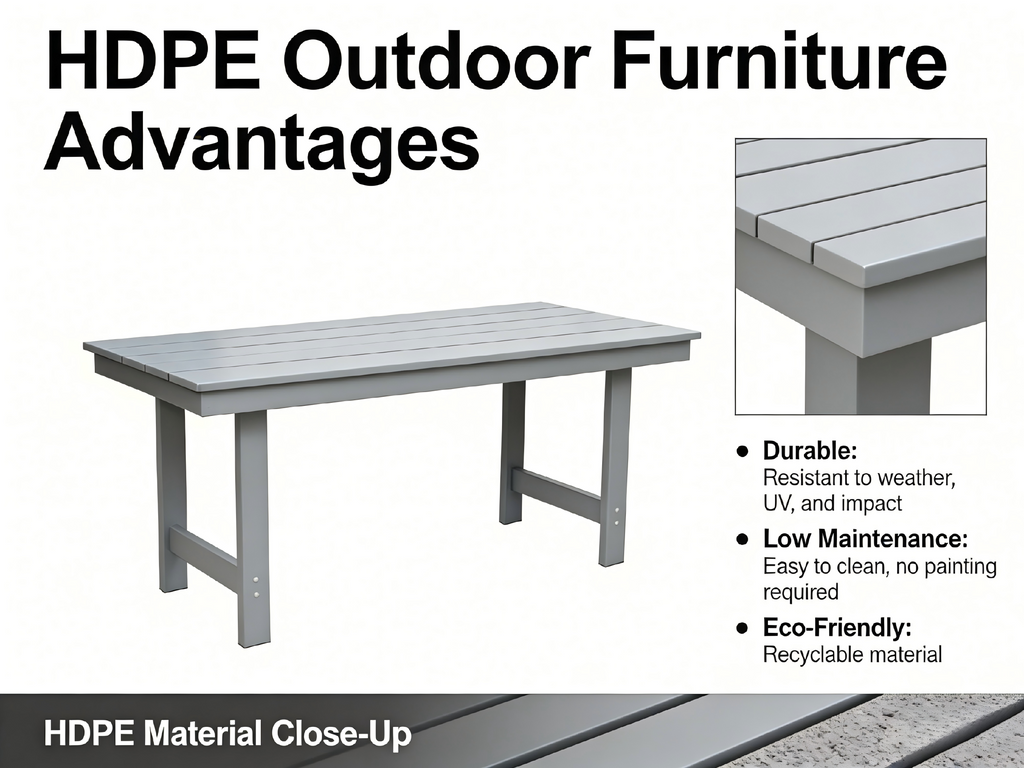 Outdoor Patio Dining Set - Table and Six Chairs