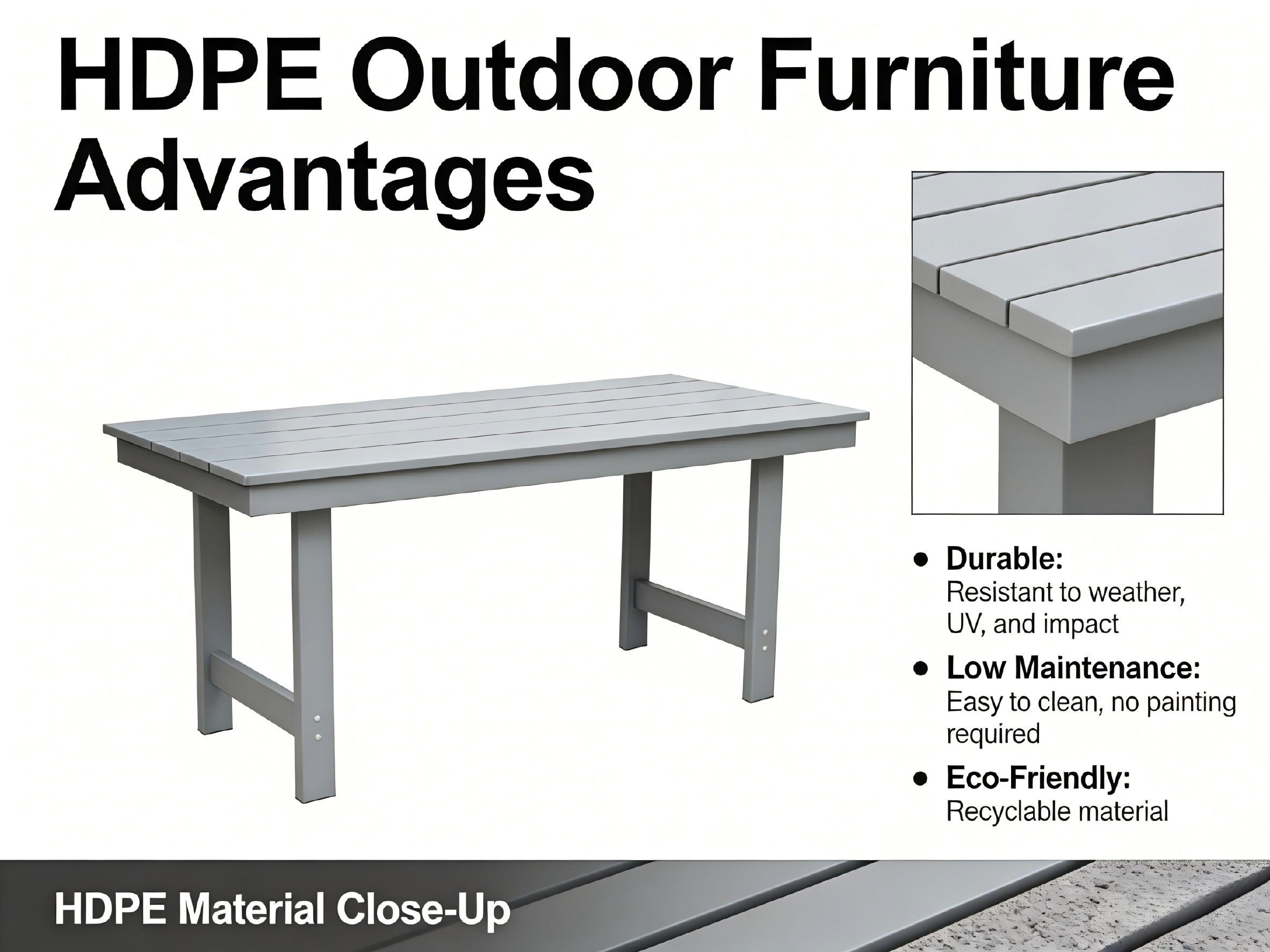 Outdoor Patio Dining Set - Table and Six Chairs