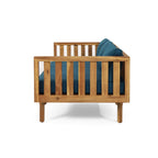 Alora 3-Seater Acacia Wood Daybed Sofa With Water-Resistant Cushions