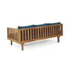 Alora 3-Seater Acacia Wood Daybed Sofa With Water-Resistant Cushions
