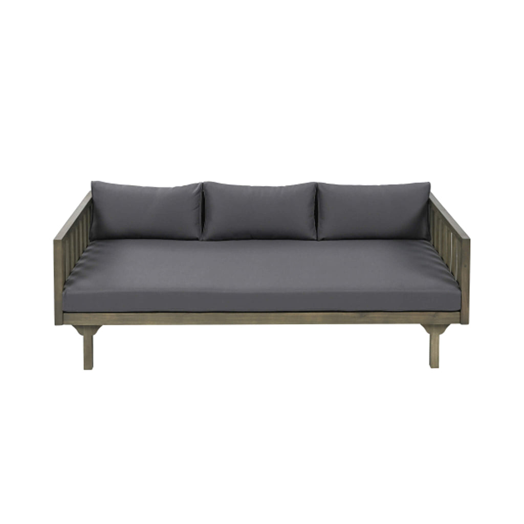 Alora 3-Seater Acacia Wood Daybed Sofa With Water-Resistant Cushions