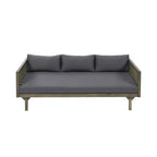 Alora 3-Seater Acacia Wood Daybed Sofa With Water-Resistant Cushions