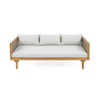 Alora 3-Seater Acacia Wood Daybed Sofa With Water-Resistant Cushions
