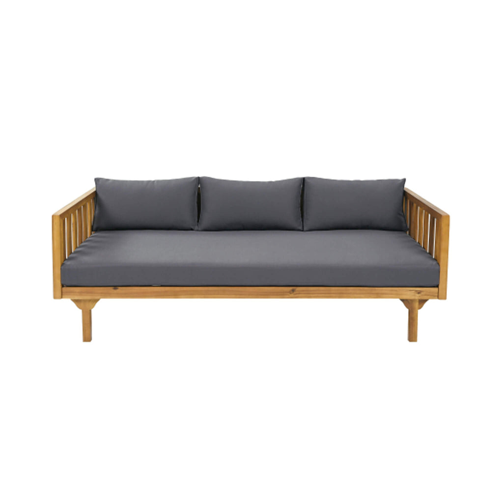 Alora 3-Seater Acacia Wood Daybed Sofa With Water-Resistant Cushions