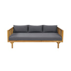 Alora 3-Seater Acacia Wood Daybed Sofa With Water-Resistant Cushions