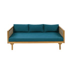 Alora 3-Seater Acacia Wood Daybed Sofa With Water-Resistant Cushions