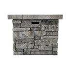 Alora 30-Inch Modern Outdoor 40K BTU Steel Frame Propane Fire Table With Lava Rocks (SAK12756)