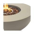Alora Premium 36-Inch Round Outdoor Iron Patio Fire Pit Table with Metal Cover