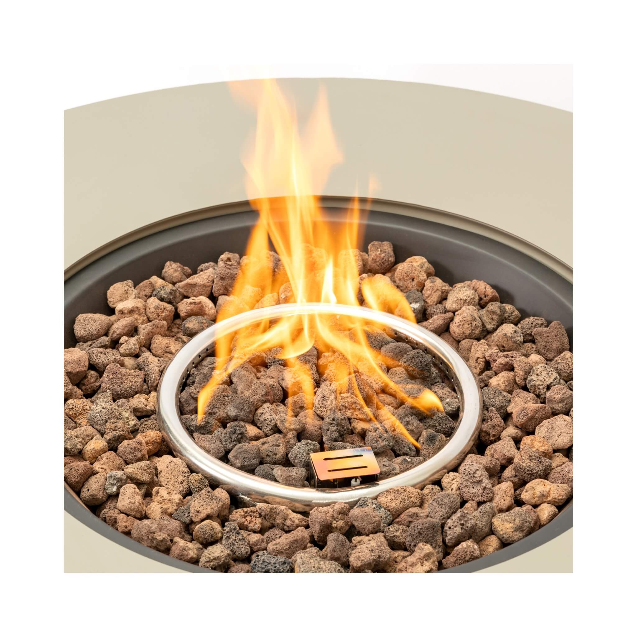 Alora Premium 36-Inch Round Outdoor Iron Patio Fire Pit Table with Metal Cover