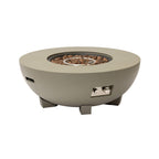 Alora Premium 36-Inch Round Outdoor Iron Patio Fire Pit Table with Metal Cover
