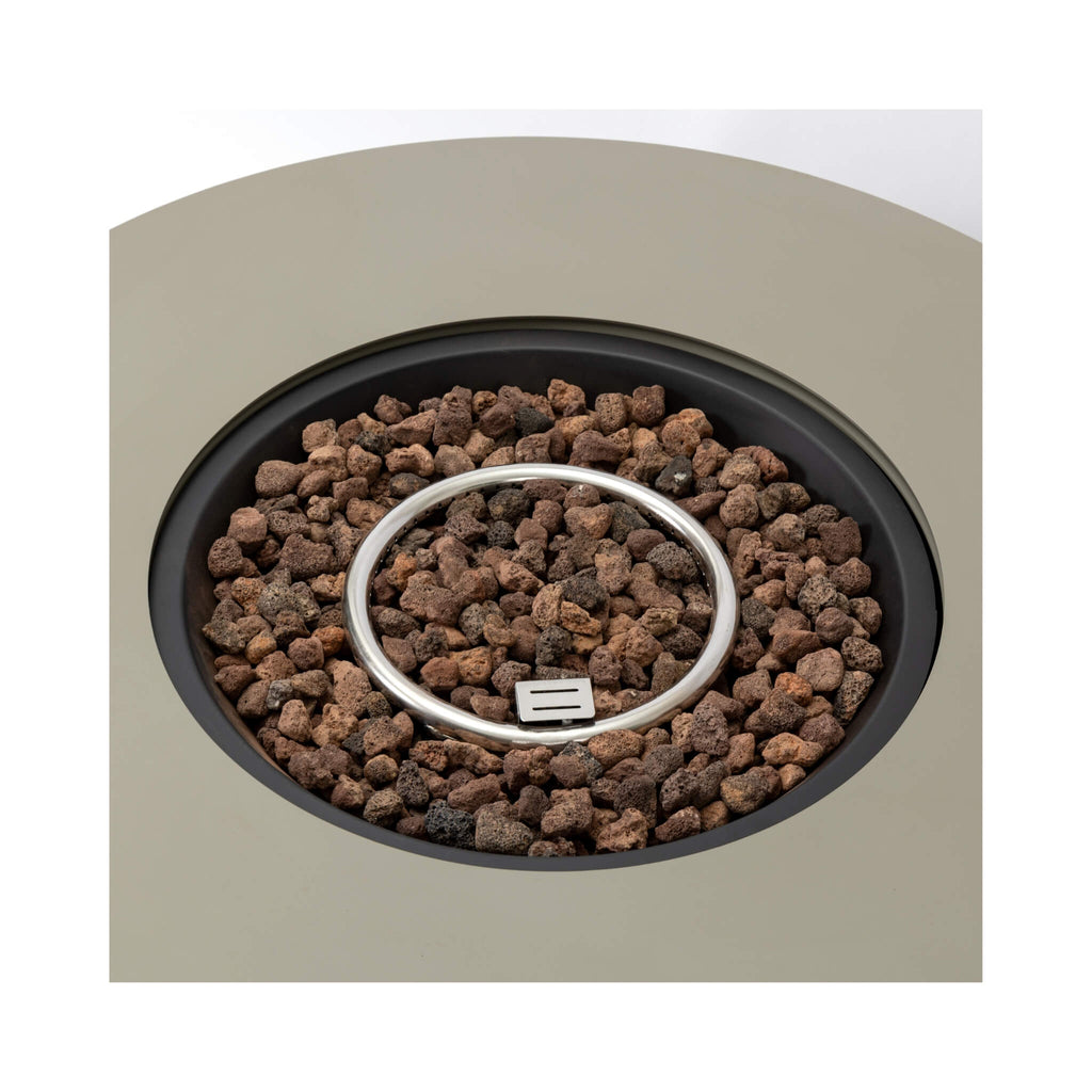 Alora Premium 36-Inch Round Outdoor Iron Patio Fire Pit Table with Metal Cover