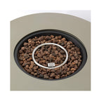 Alora Premium 36-Inch Round Outdoor Iron Patio Fire Pit Table with Metal Cover