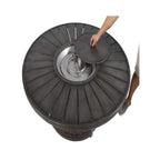 Alora 52-Inch Propane Fire Pit Wicker Table With Aluminum Top