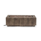 Alora 48-Inch Modern 50K BTU Outdoor Rectangular Propane Gas Fire Pit With Lava Rocks