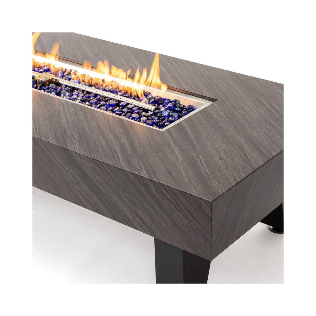 Alora 54-Inch Modern Outdoor Propane Fire Pit Table with Waterproof Cover