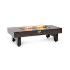 Alora 54-Inch Modern Outdoor Propane Fire Pit Table with Waterproof Cover